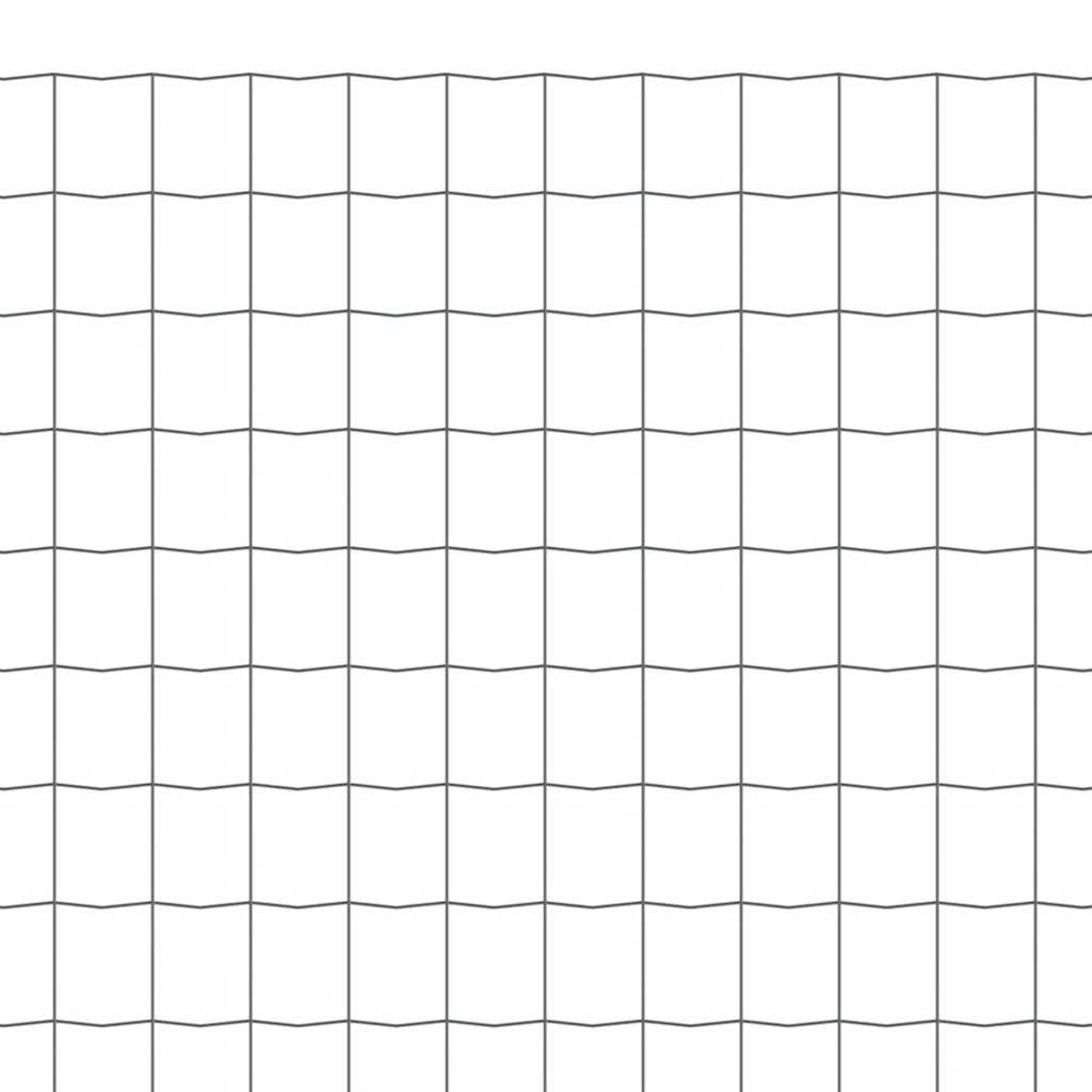 Cerca 25x1 m aço cinzento