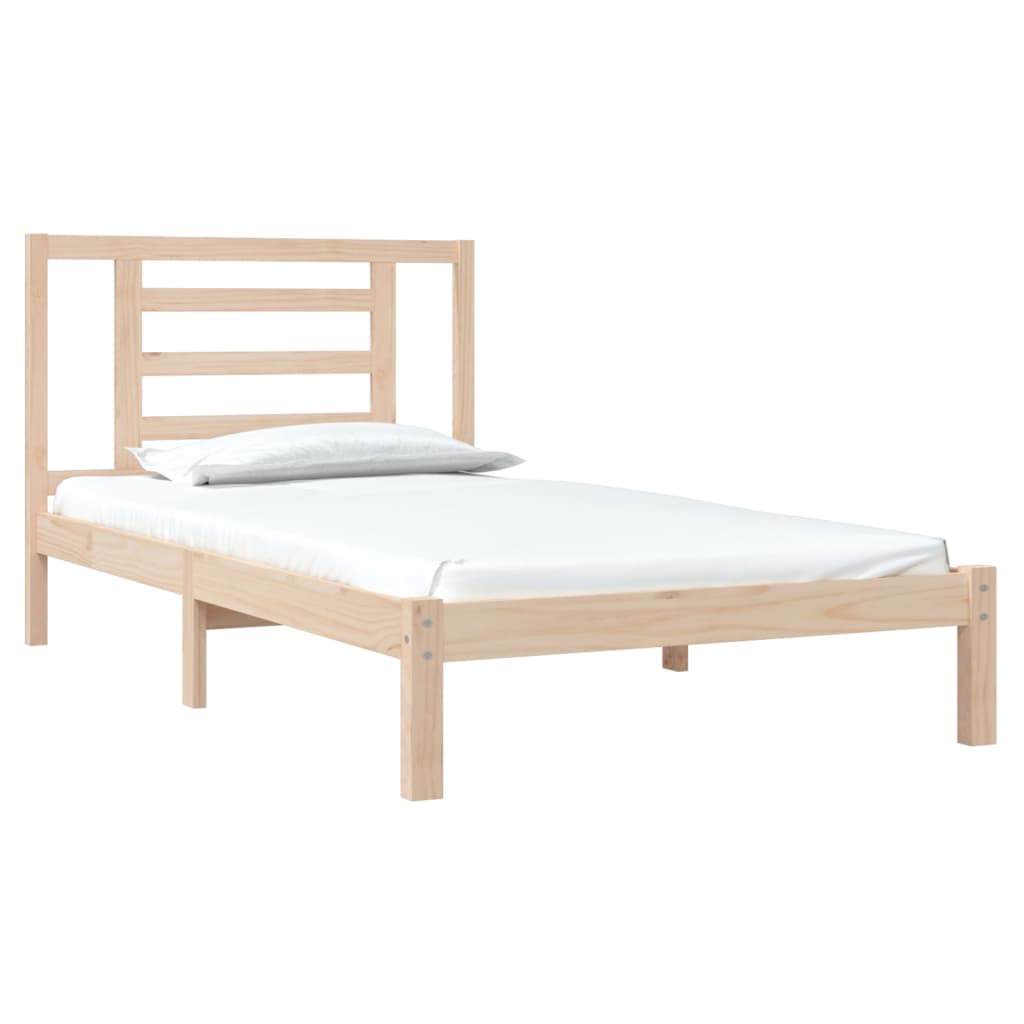 Cama sem colchão 90x200 cm madeira de pinho maciça