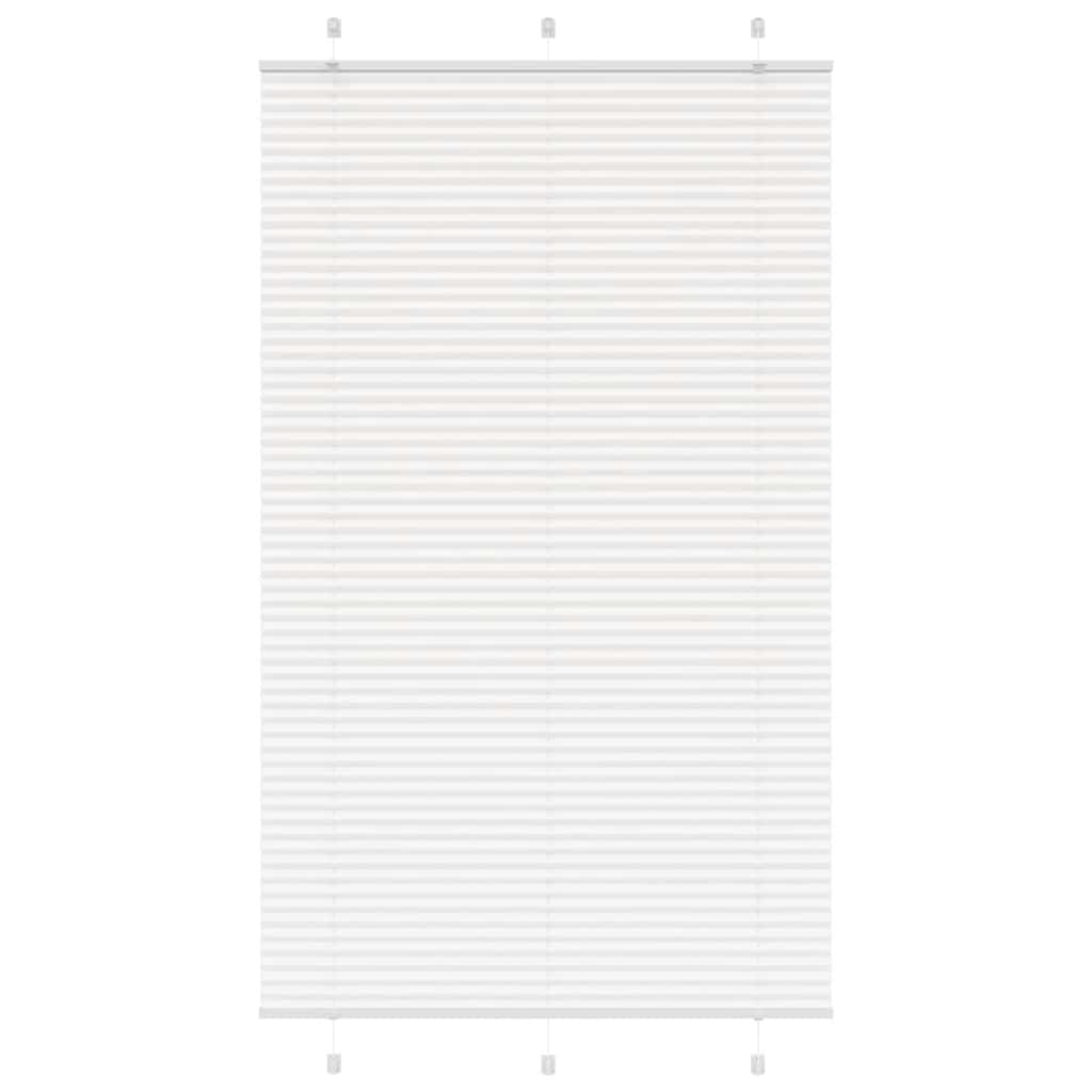 Branco plissada cega 120x200cm largura tecido 119,4cm poliéster