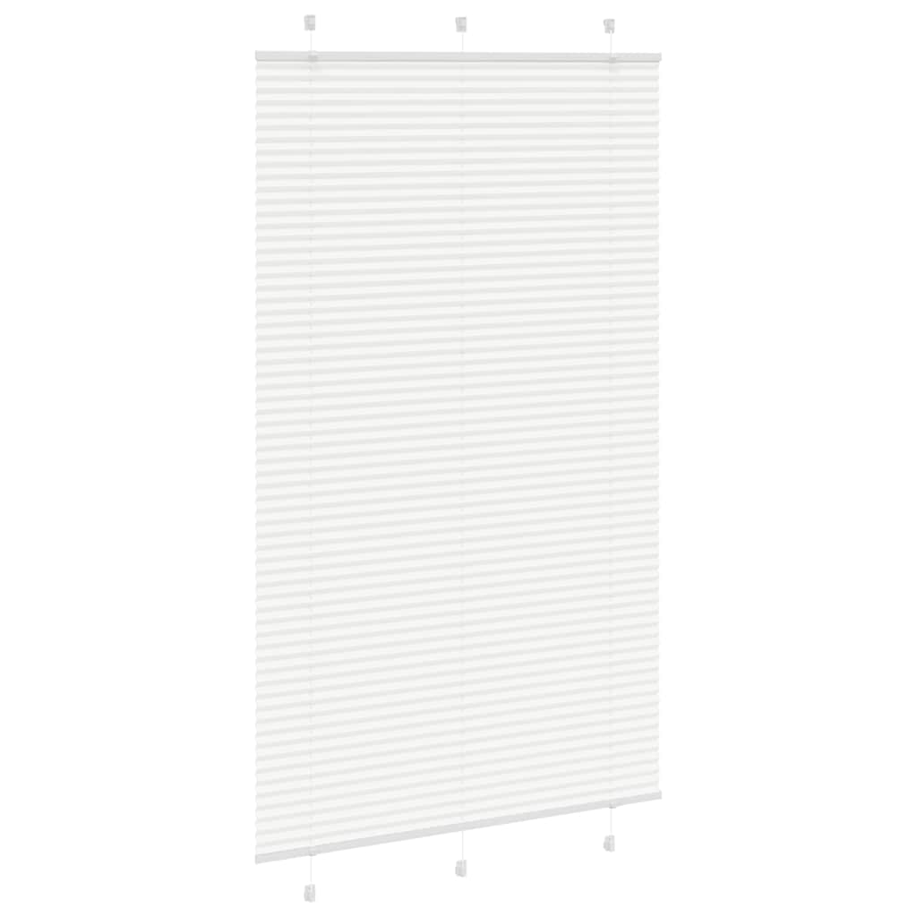 Branco plissada cega 120x200cm largura tecido 119,4cm poliéster