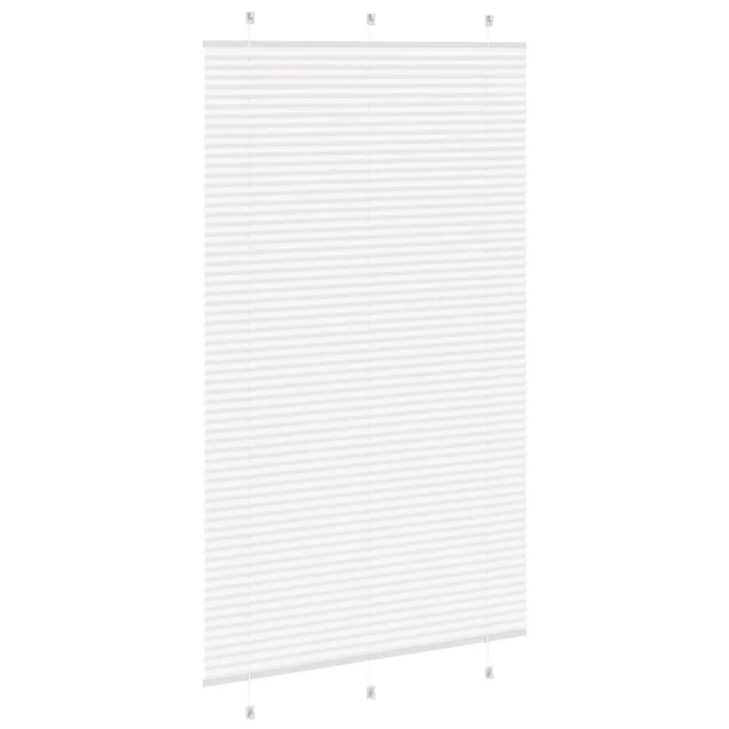 Branco plissada cega 120x200cm largura tecido 119,4cm poliéster