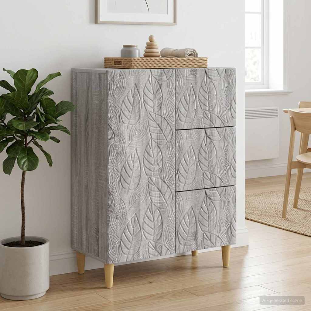Buffet sonoma cinzento 66 x 34,5 x 90 cm derivados de madeira