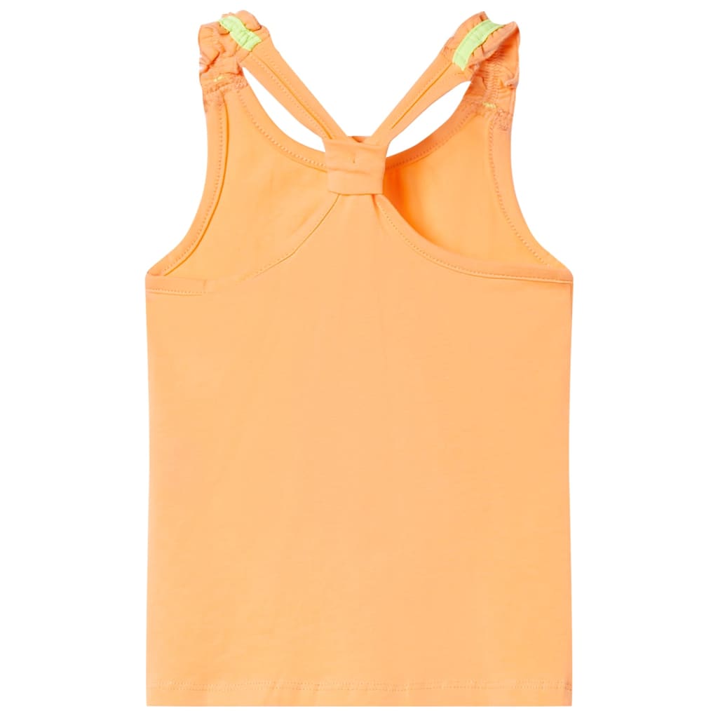 T-shirt de alças para criança laranja brilhante 116