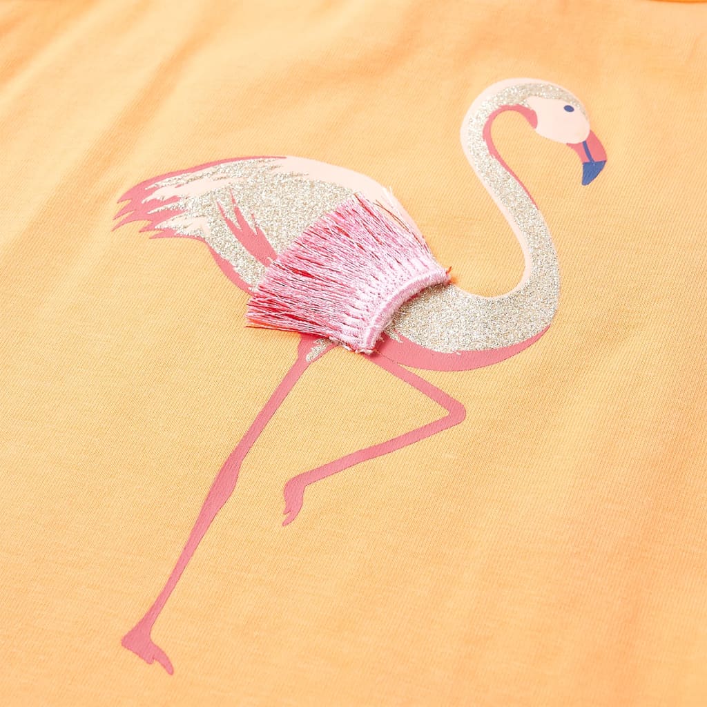 T-shirt de alças para criança laranja brilhante 116