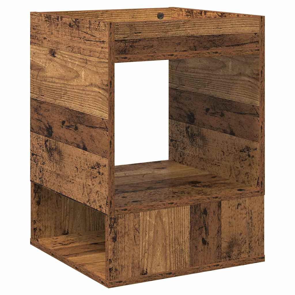 Mesa de apoio madeira antiga 40 x 40 x 56 cm