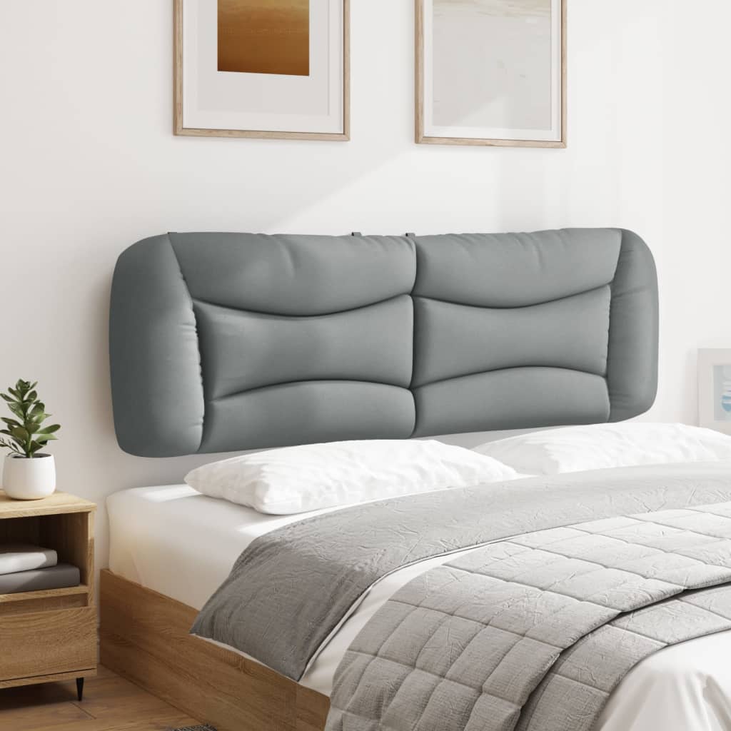 Almofadão de cabeceira hvar 160 cm tecido cinzento-claro