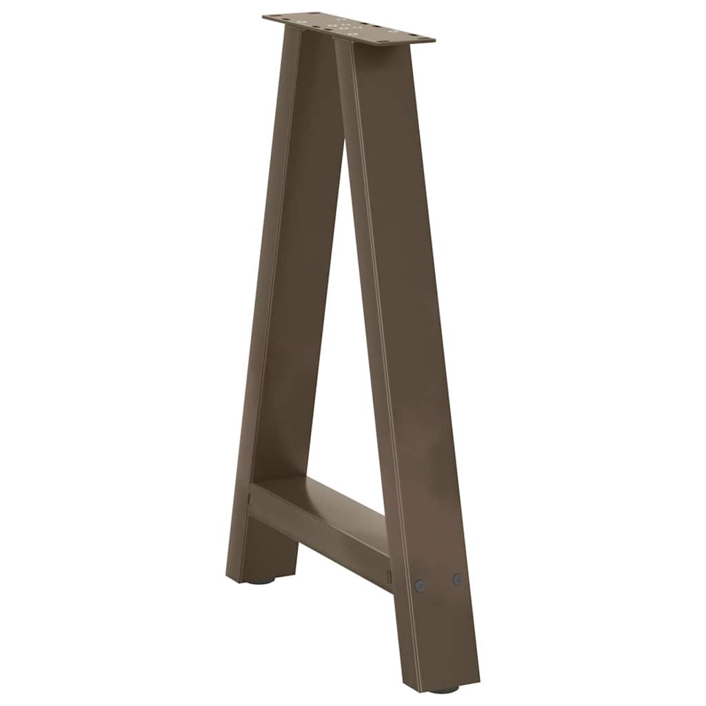 Pés de mesa de jantar em formato a, 2 peças, 50x(72-73) cm, aço