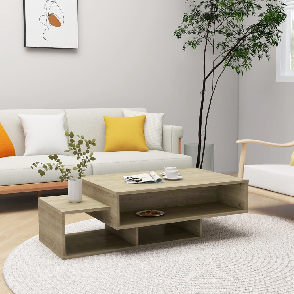 Mesa de centro 105x55x32cm derivados de madeira carvalho sonoma