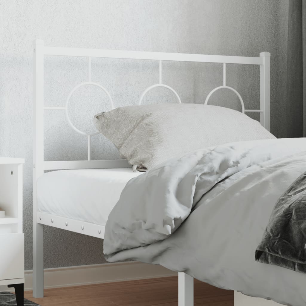 Cabeceira de substituição 100 cm metal branco