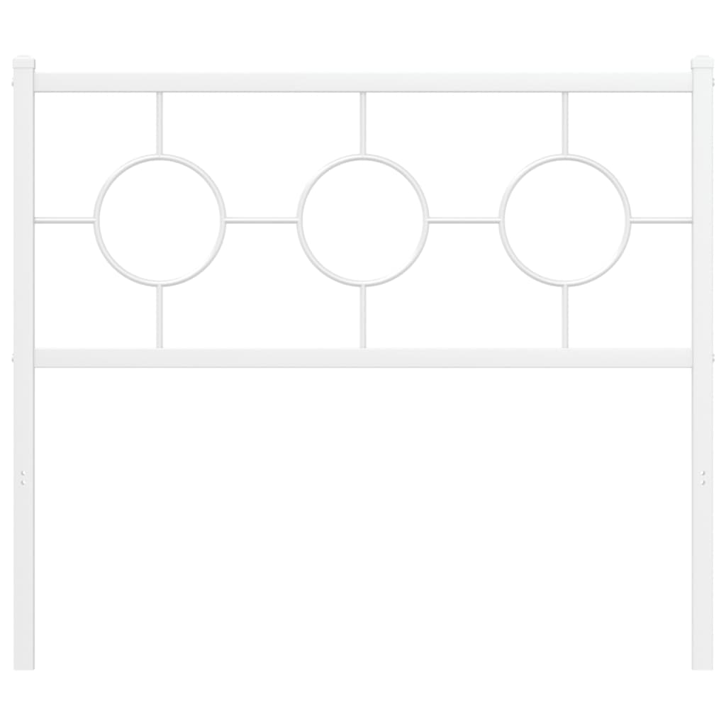 Cabeceira de substituição 100 cm metal branco