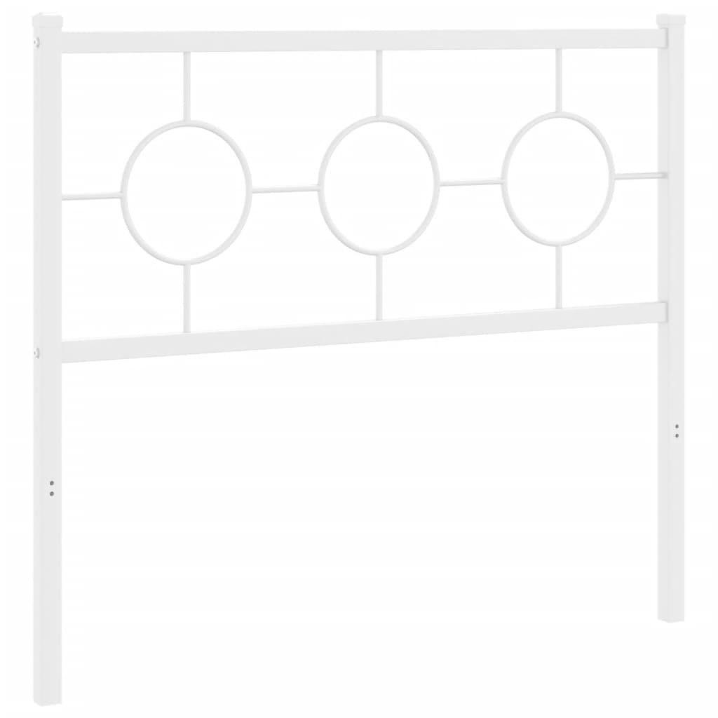 Cabeceira de substituição 100 cm metal branco