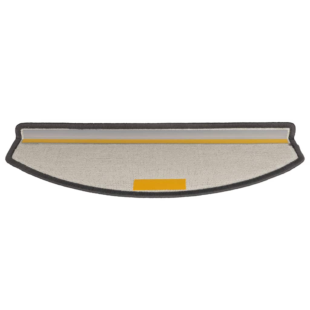 Tapetes de escada 30 peças 65x24x4 cm cinza escuro semicircular grande