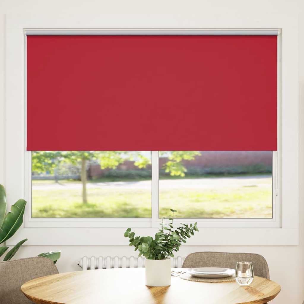 Cortina de rolo blackout, 164,4 x 175 cm, largura do tecido 160 cm, vermelha