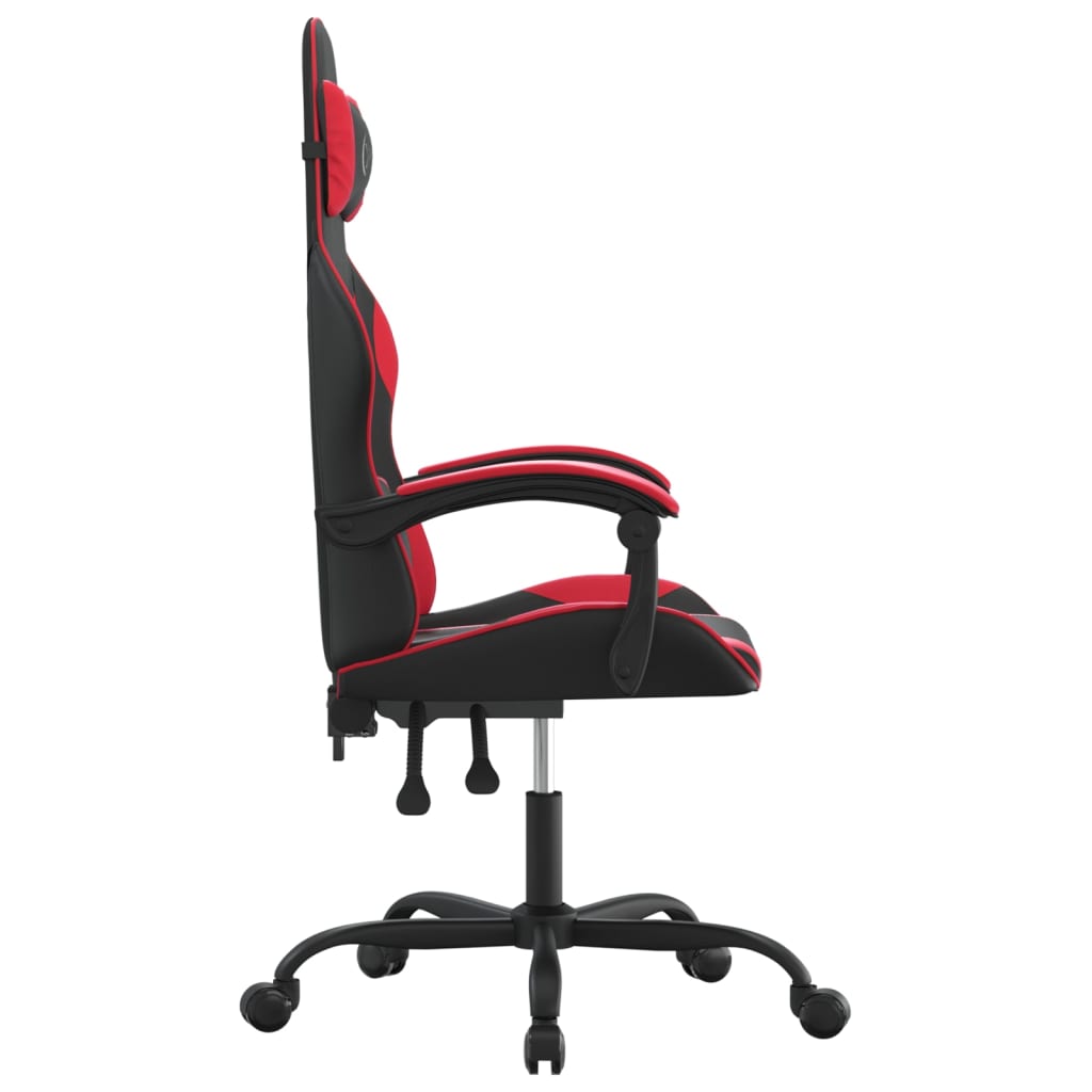 Cadeira de gaming couro artificial preto e vermelho