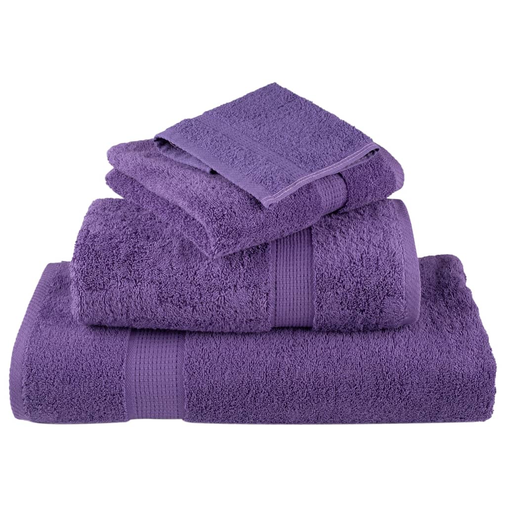 Toalhas de sauna premium solund 4 pcs 80x200 cm 600 gsm roxo