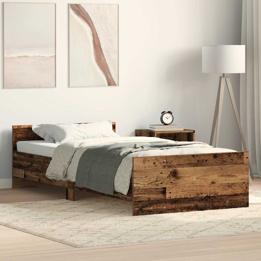 Estrutura de cama sem colchão 75x190cm derivados de madeira