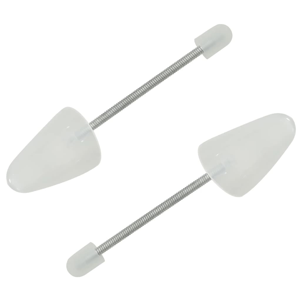 Tensores de calçado 5 pares eu 35-38 plástico branco