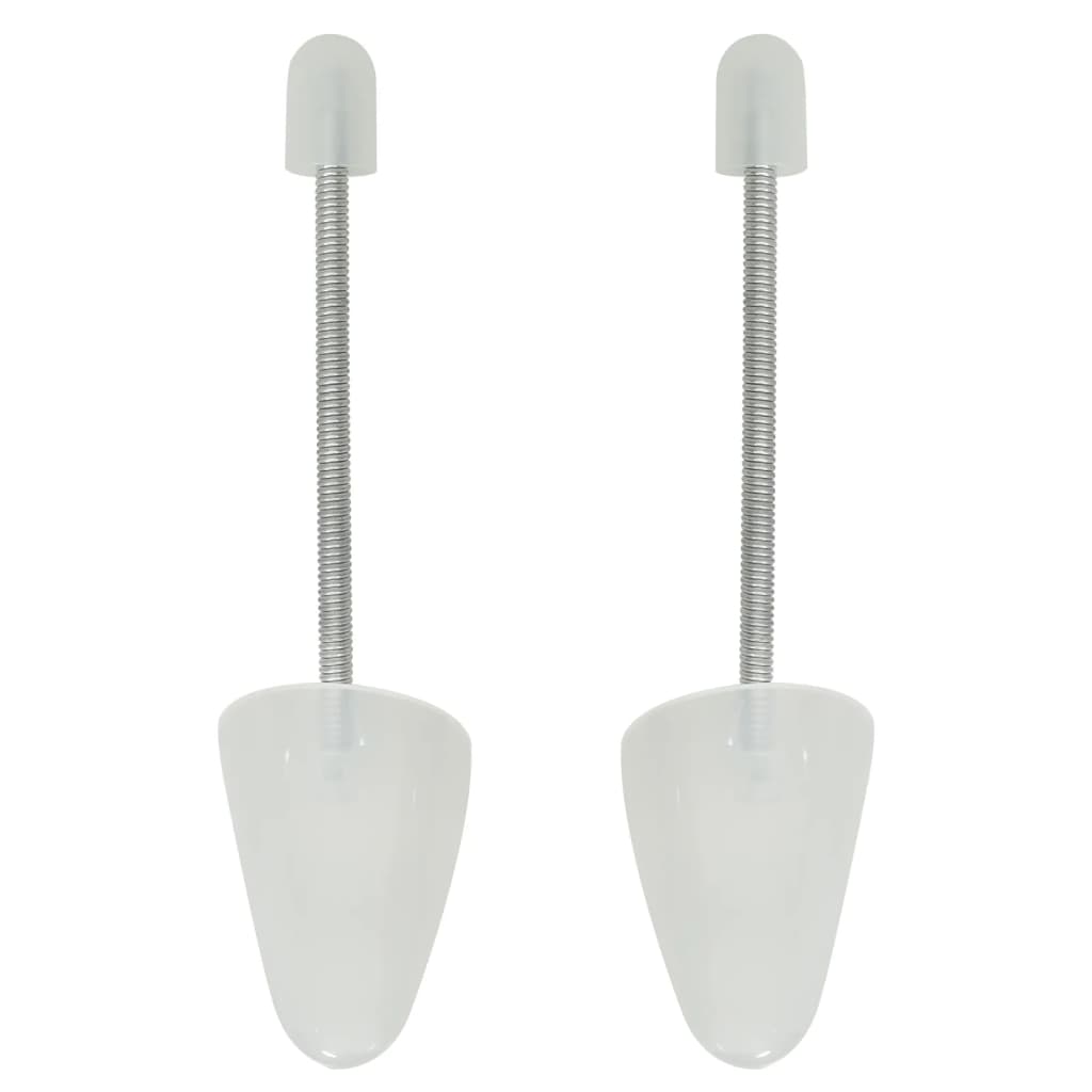 Tensores de calçado 5 pares eu 35-38 plástico branco