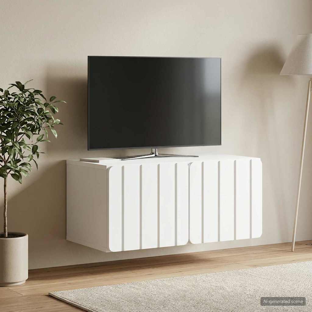 Gabinete de TV de parede 59,5 x 41 x 30 cm branco
