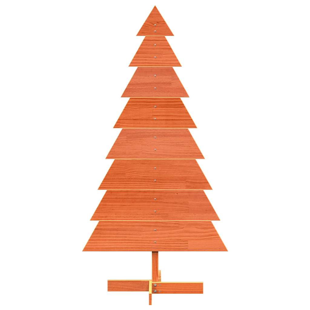 Árvore de natal decorativa 150 cm pinho maciço castanho-mel