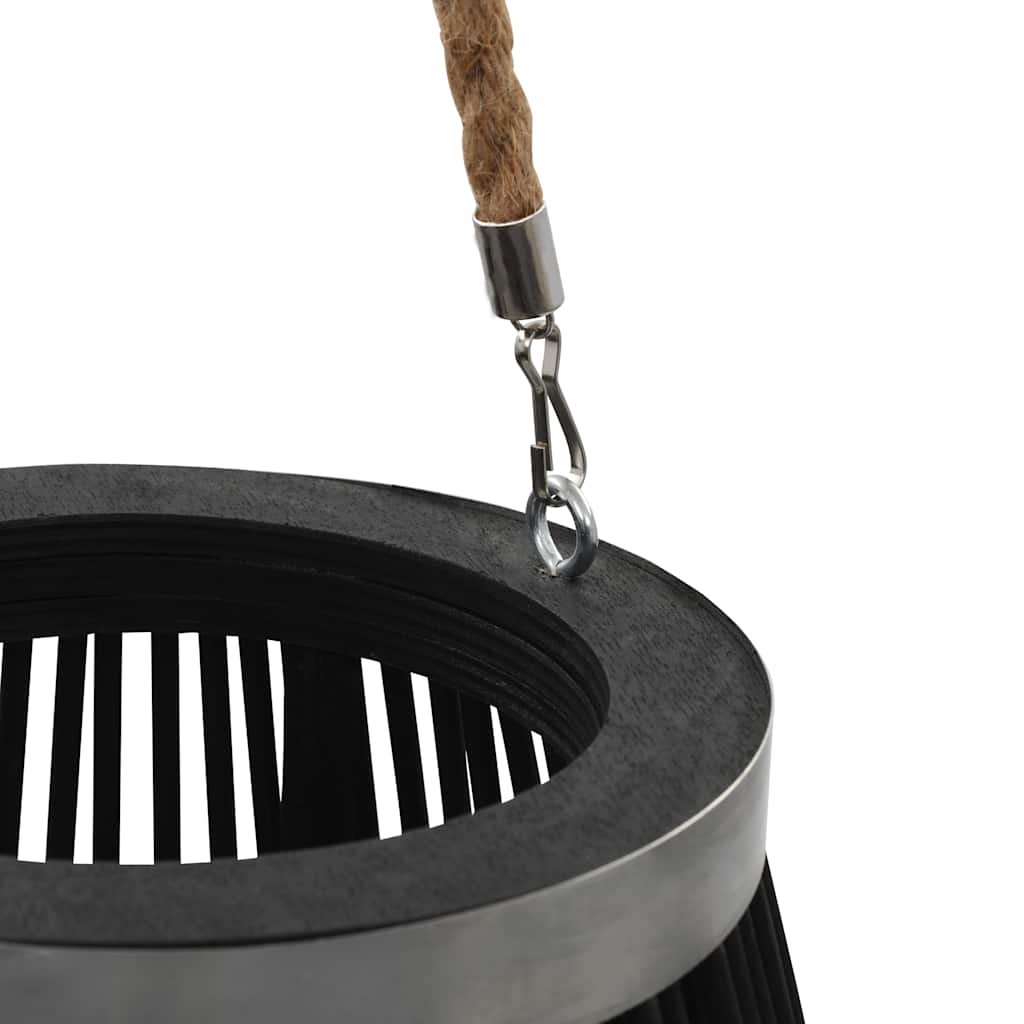 Suporte para vela suspenso 60 cm bambu preto