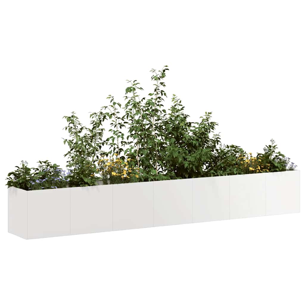 Plantador 280x40x40 cm aço inoxidável