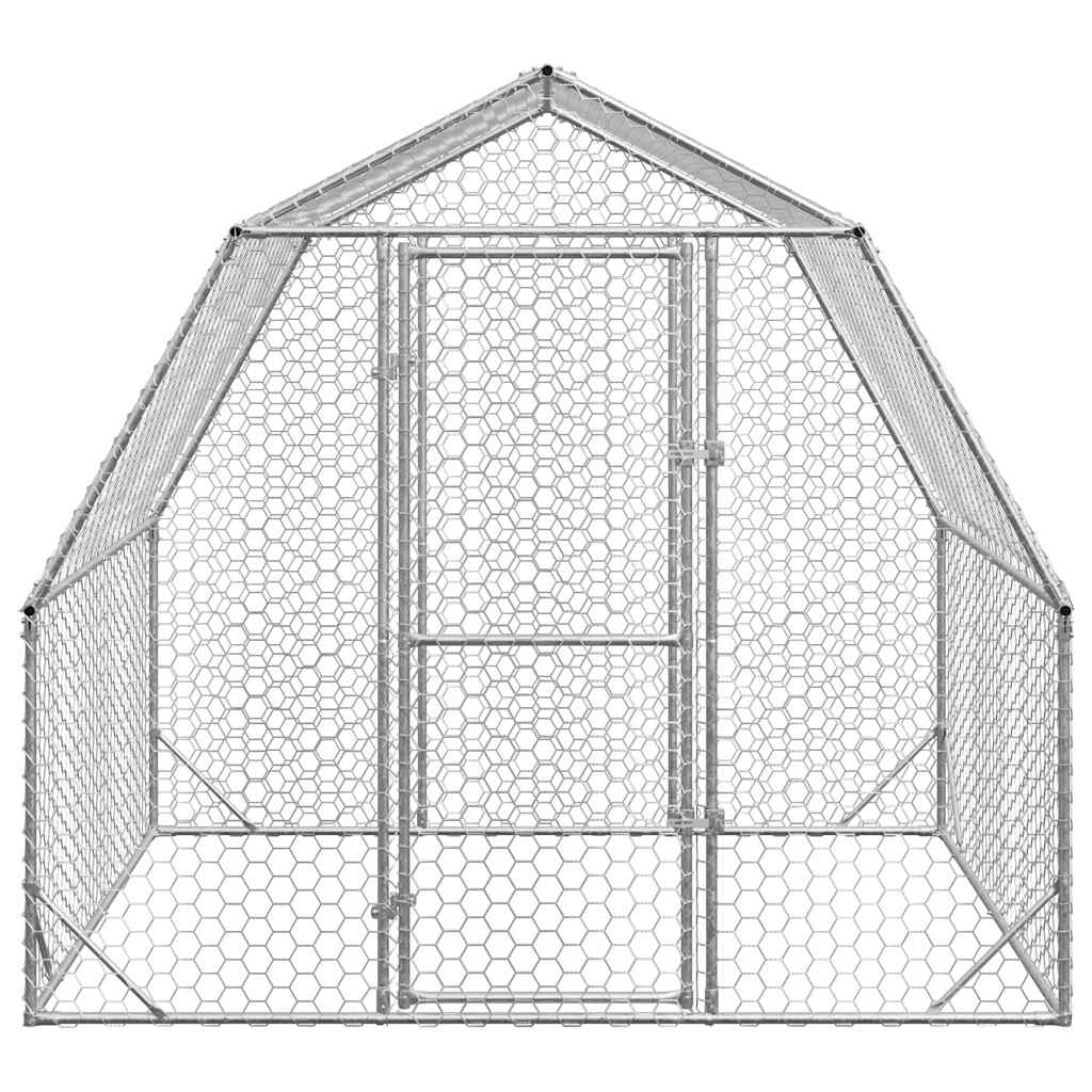 Corrida de galinhas 2,5x2x2,25 m aço galvanizado