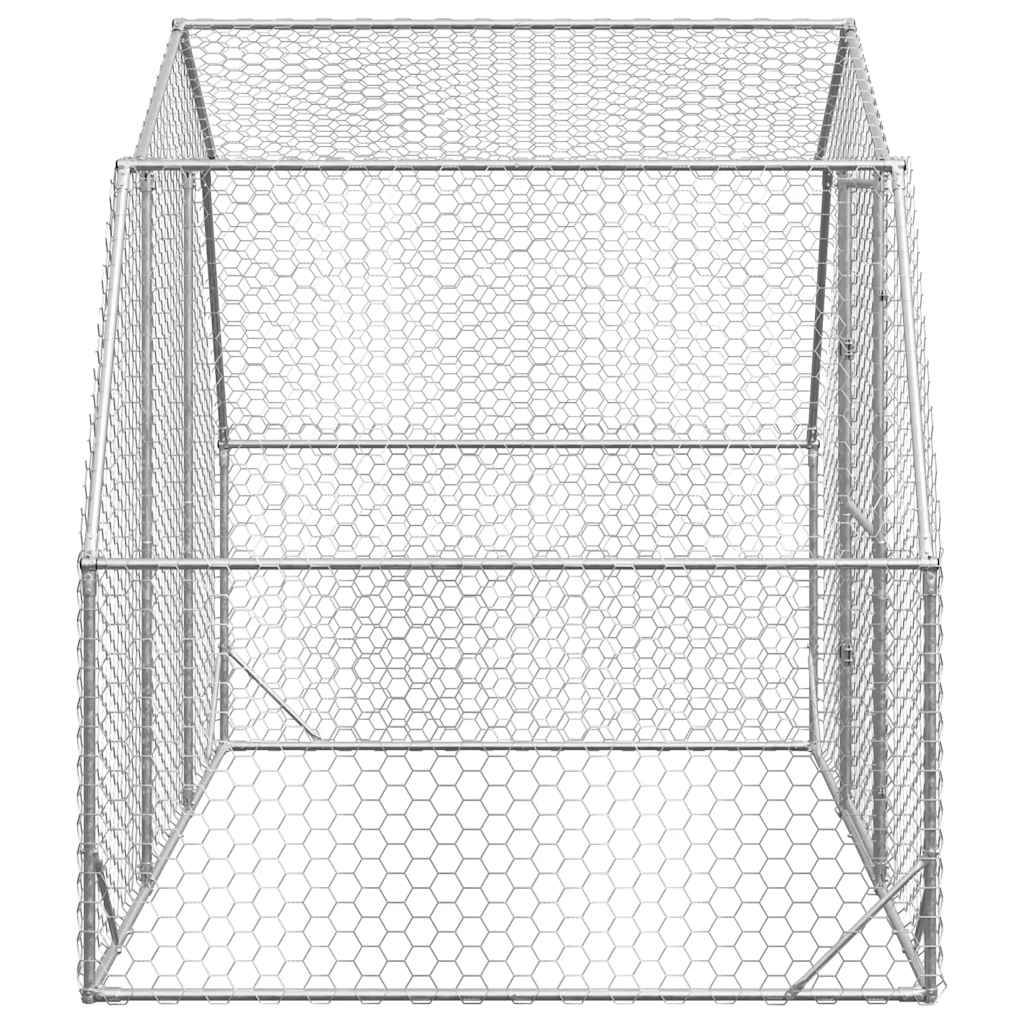 Corrida de galinhas 2,5x2x2,25 m aço galvanizado