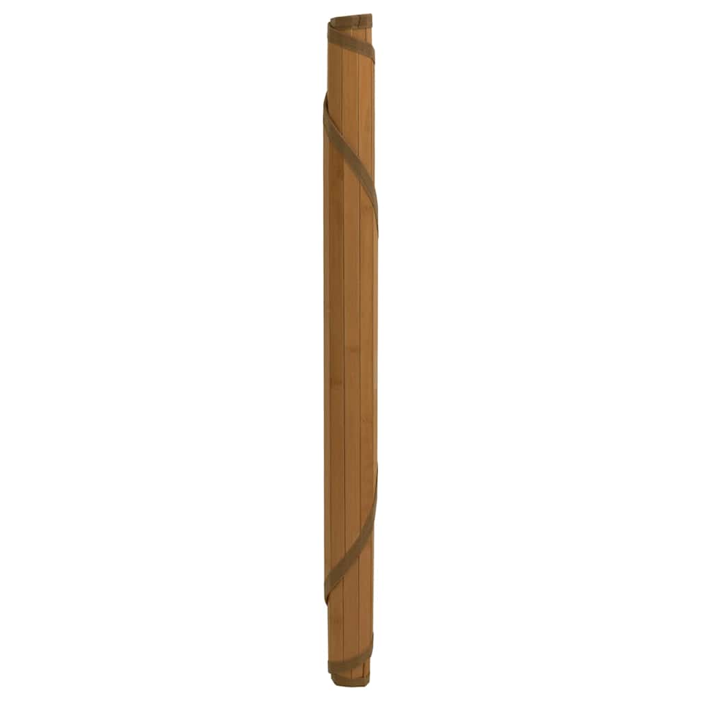Tapete redondo 100 cm bambu castanho