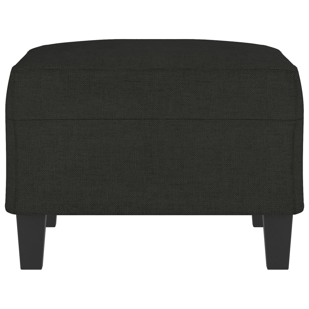 Apoio de pés 70x55x41 cm tecido preto