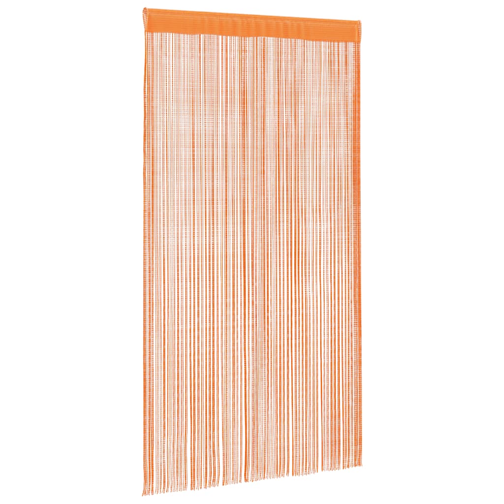 Cortinas de fios 2 pcs 140x250 cm laranja