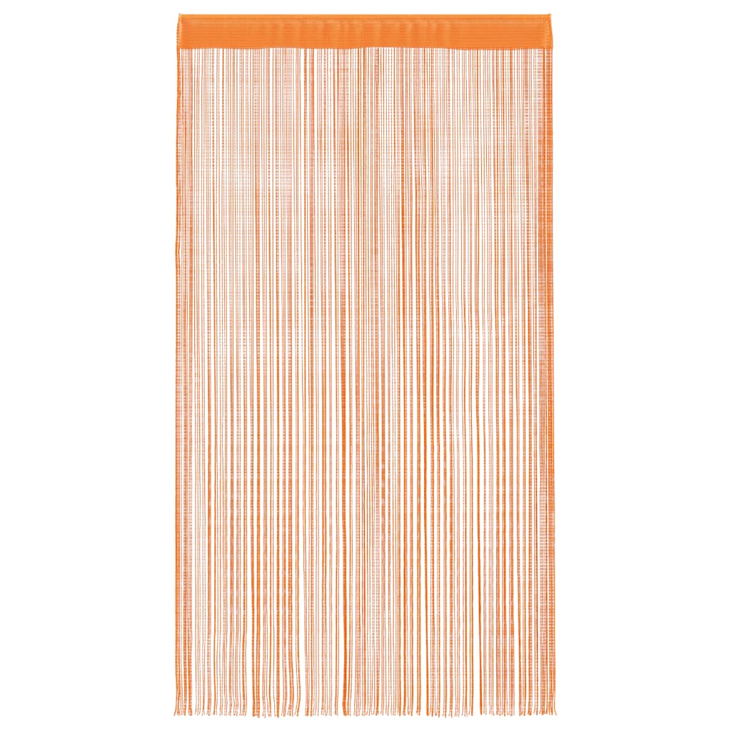 Cortinas de fios 2 pcs 140x250 cm laranja