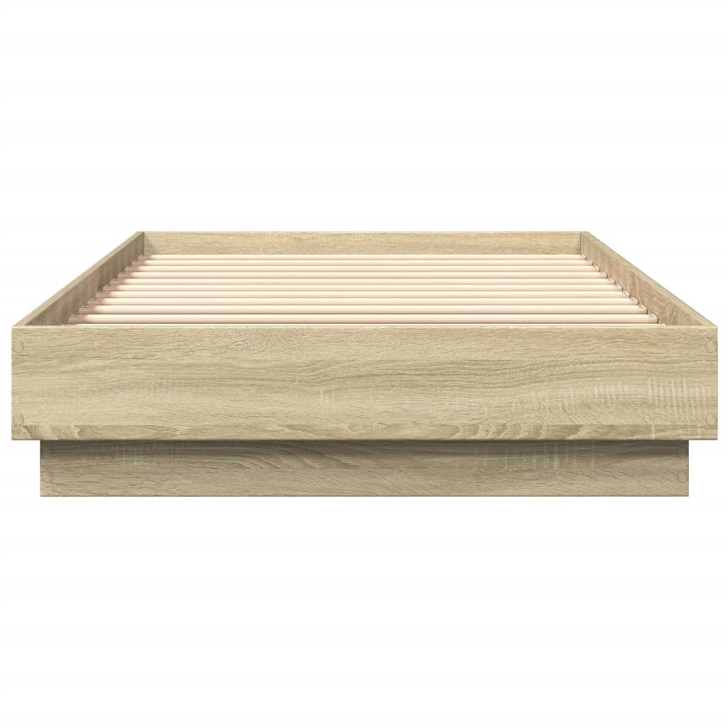 Estrutura cama s/ colchão derivados de madeira carvalho sonoma
