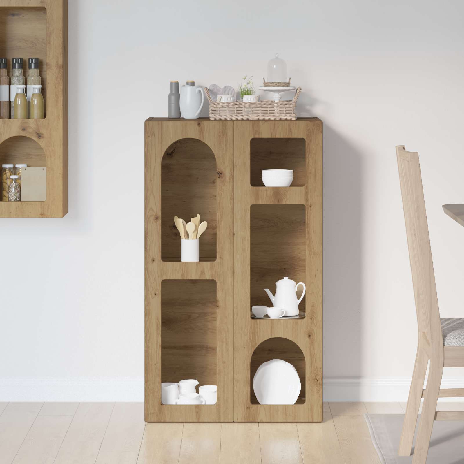 Buffet elst carvalho artesanal 59 x 35 x 100,5 cm