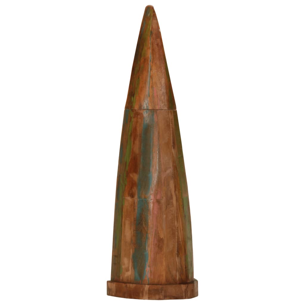 Armário em forma de barco 39x27x127cm madeira recuperada maciça