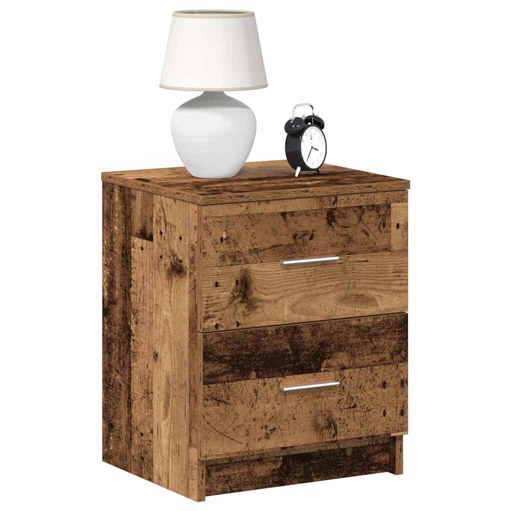 Mesa de cabeceira com 2 gavetas 40x36x50 cm branco