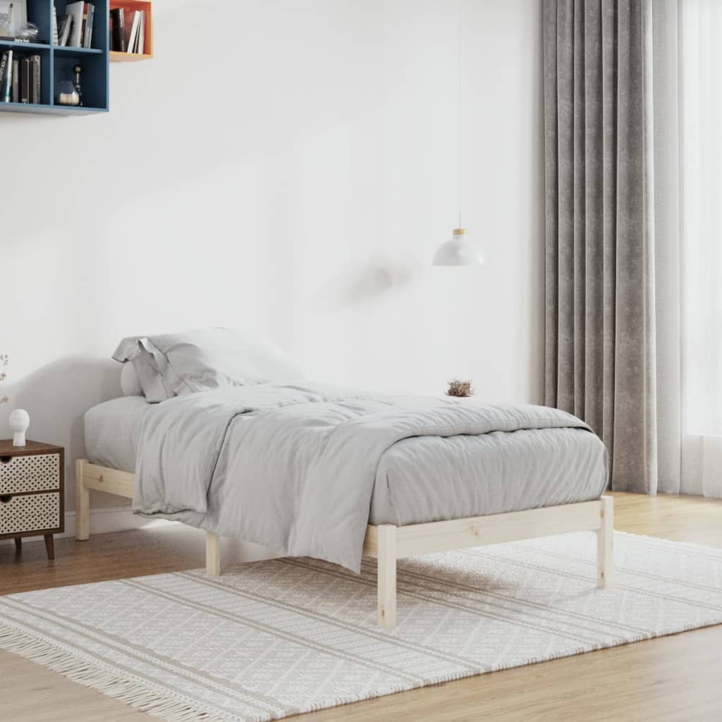 Cama sem colchão 100x190 cm twin madeira de pinho maciça