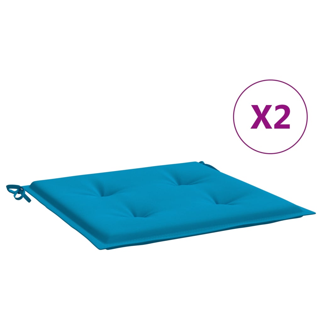 Almofadões p/ cadeiras de jardim 2 pcs tecido oxford azul