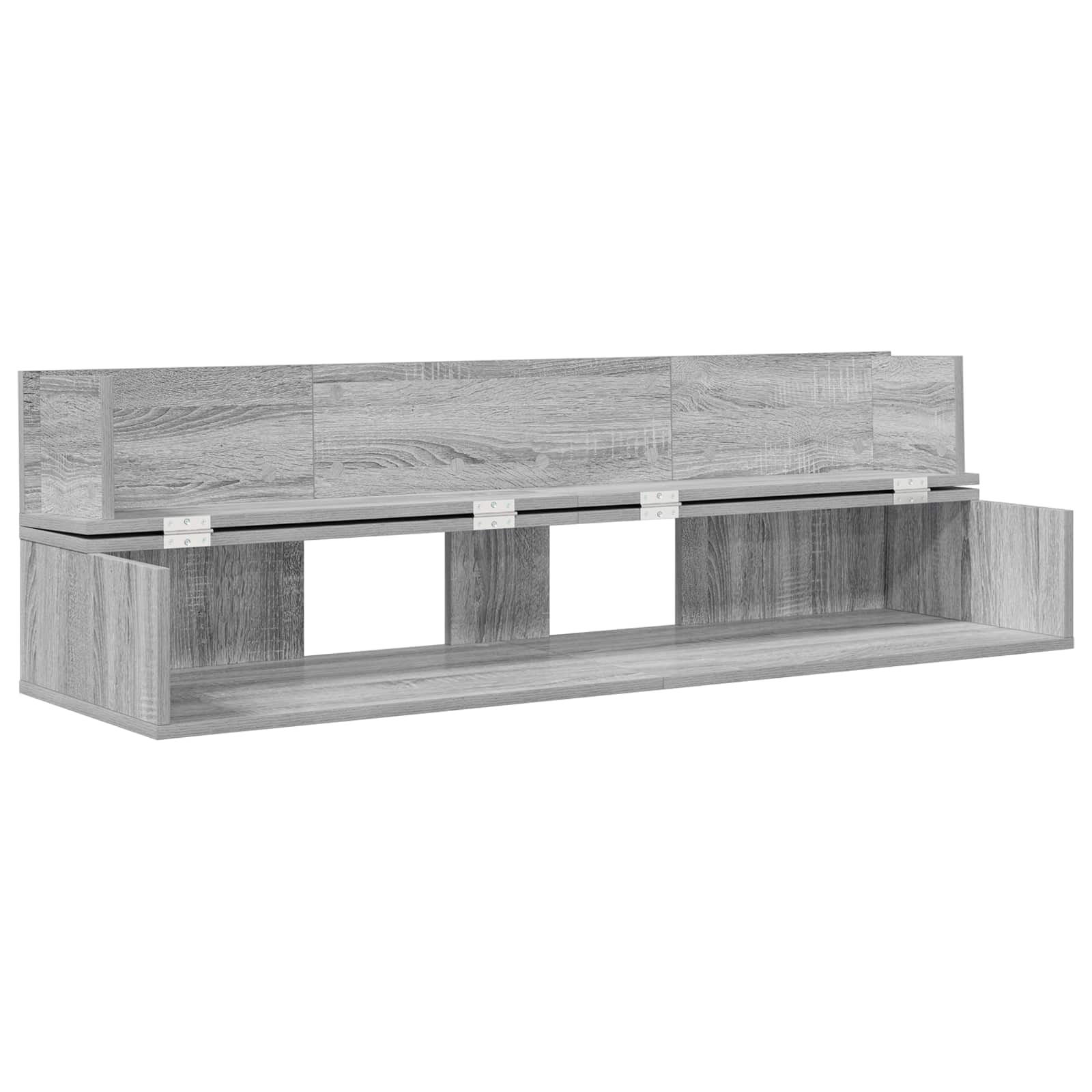 Mesa de estúdio sonoma cinzento 130 x 40 x 19,5 cm