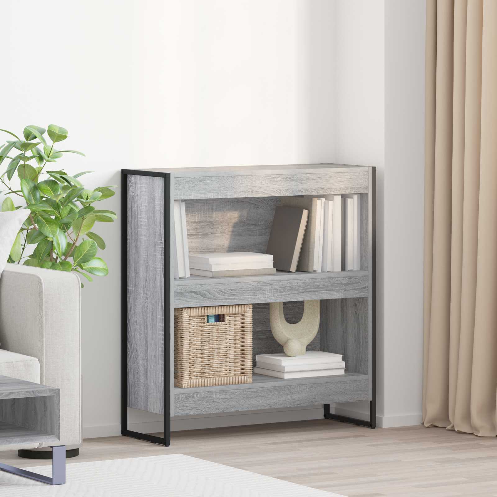 Gabinete de livros 80 x 30 x 86,5 cm derivados de madeira