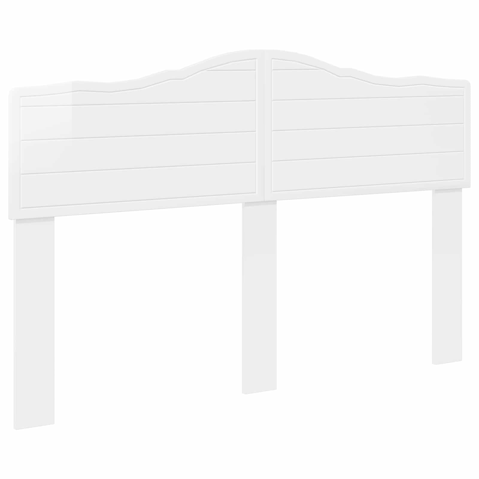 Cabeceira branco brilhante derivados de madeira