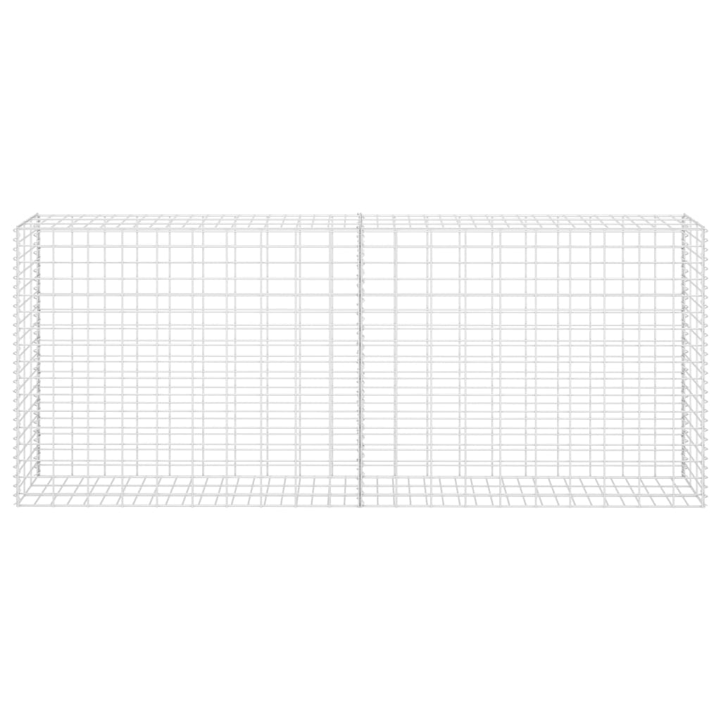 Parede/cesto gabião 85x30x200 cm aço galvanizado