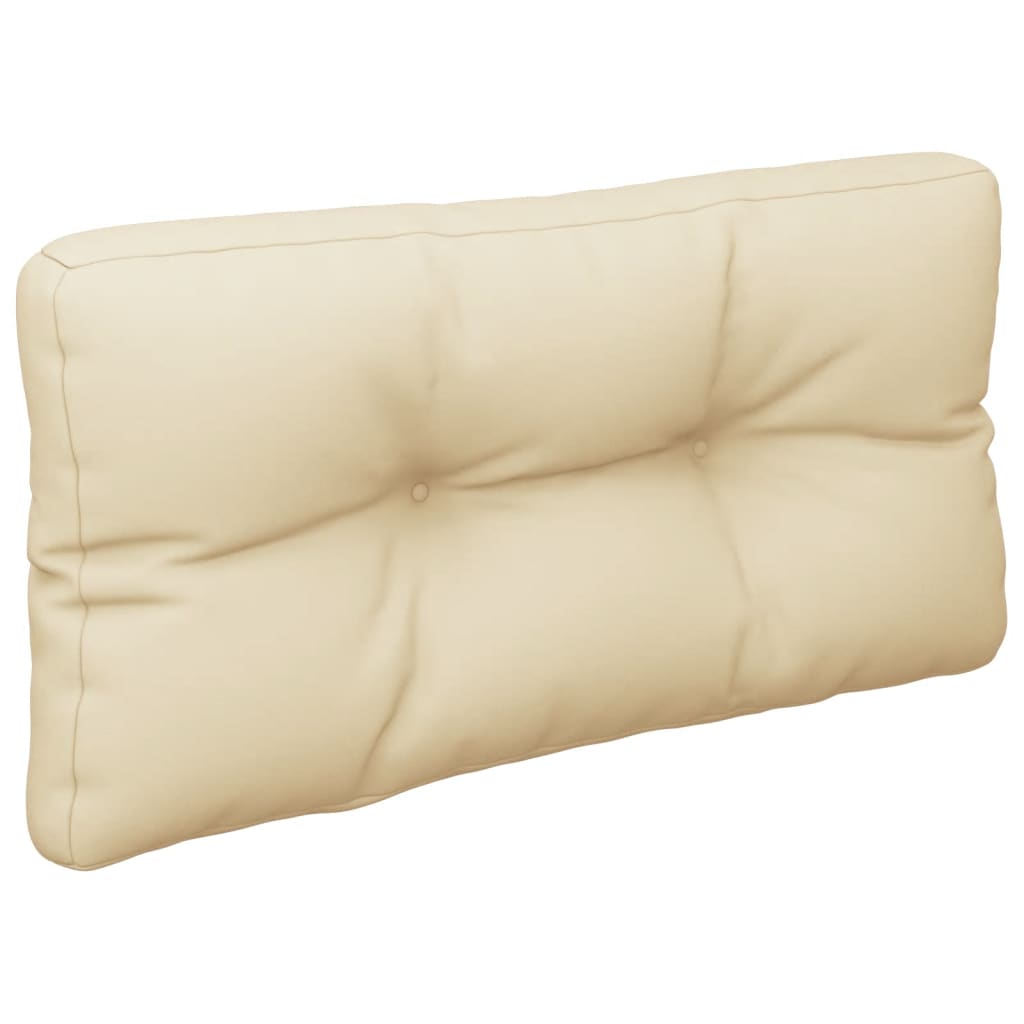 Almofadão para sofá de paletes 80x40x12 cm tecido bege