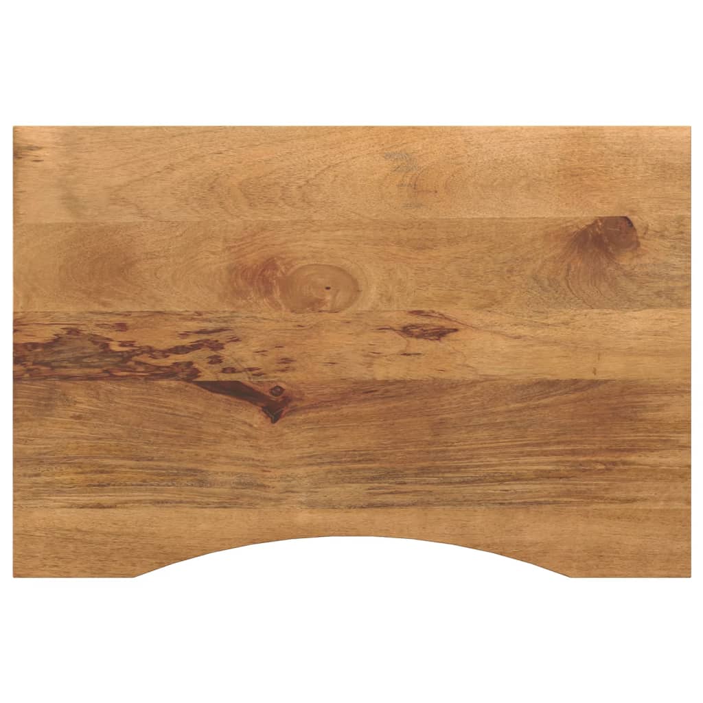 Tampo de mesa com curva 100x50x2,5 cm mangueira áspera maciça
