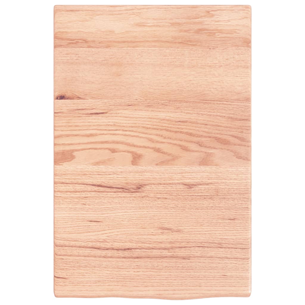 Bancada p/ wc 40x60x2 cm madeira maciça tratada castanho-claro