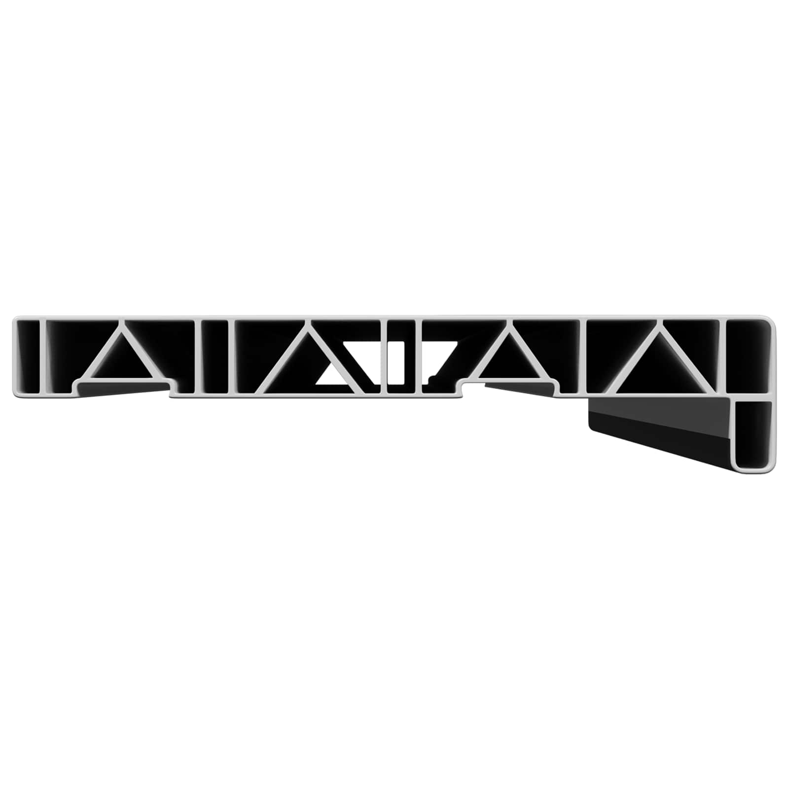 Soleira de janela preto com veios de madeira 80 x 20 x 4,5 cm