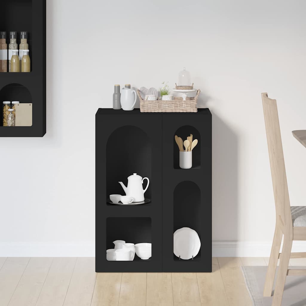 Buffet elst preto 59 x 35 x 80.5 cm derivados de madeira