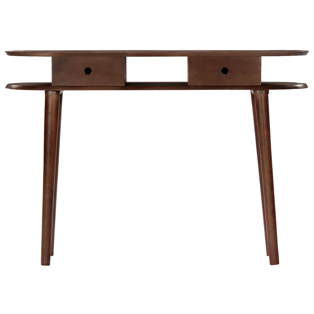Mesa de consola 110x35x76 cm em madeira maciça de acácia