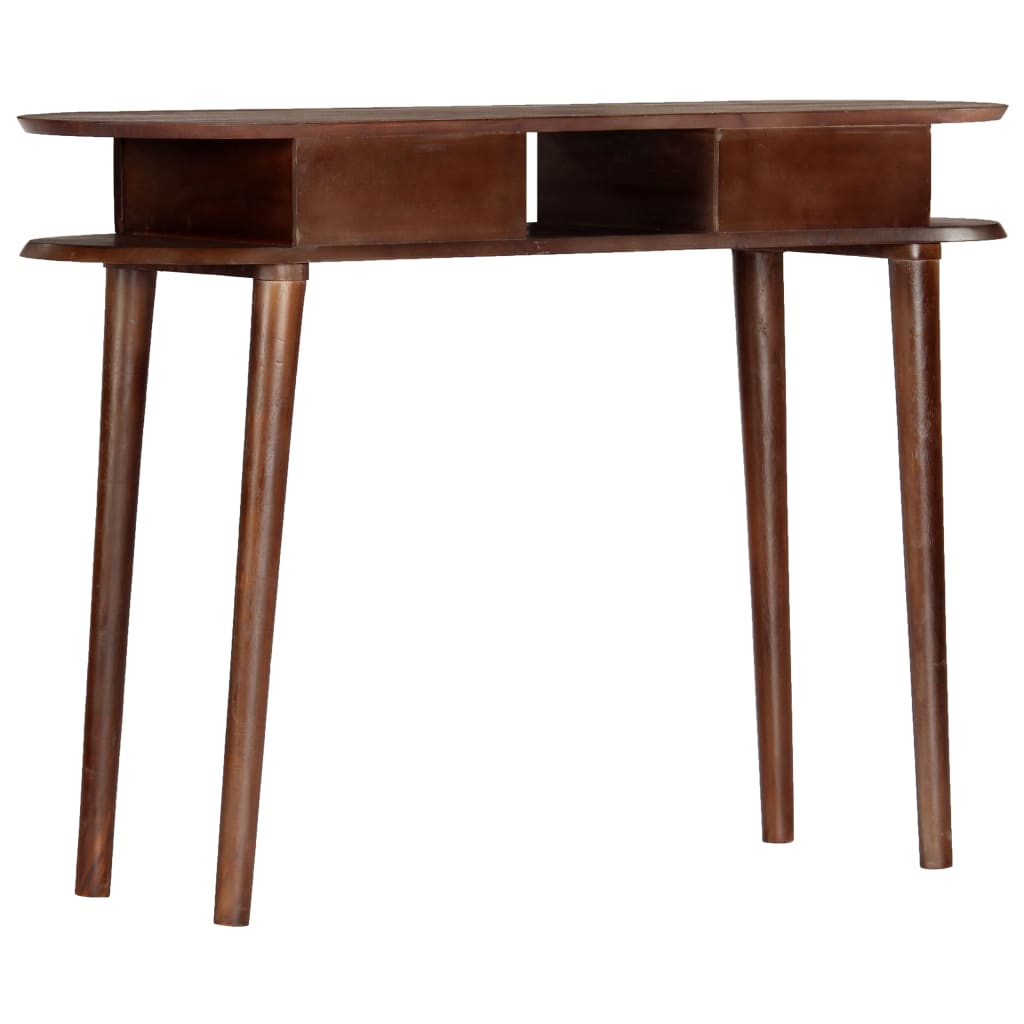 Mesa de consola 110x35x76 cm em madeira maciça de acácia