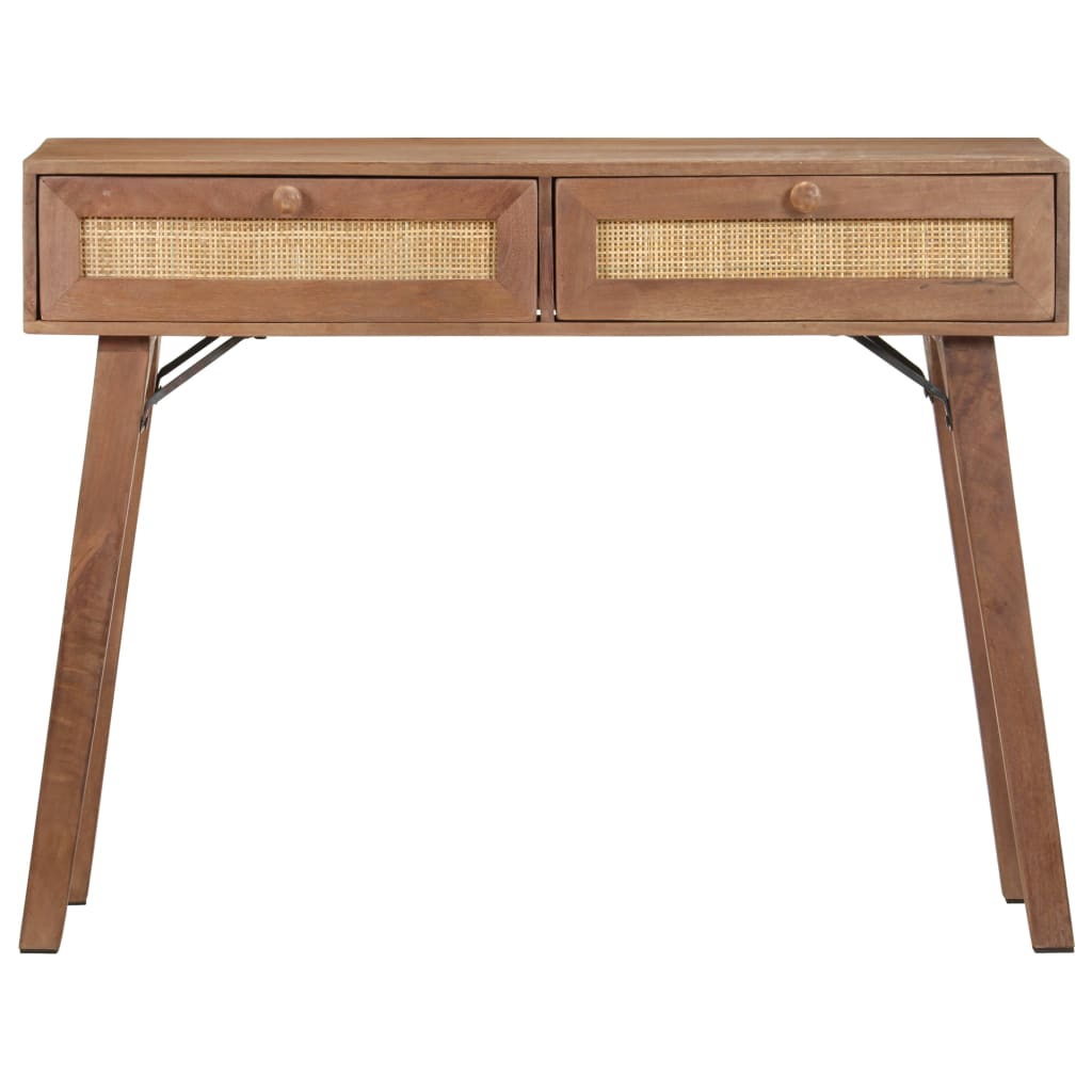 Mesa consola 100x35x76 cm madeira de mangueira maciça